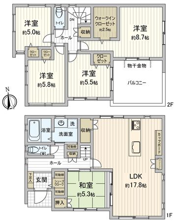 豊橋市上野町字新上野 戸建 間取図(平面図) 豊橋市上野町字新上野 戸建 間取図(平面図)
