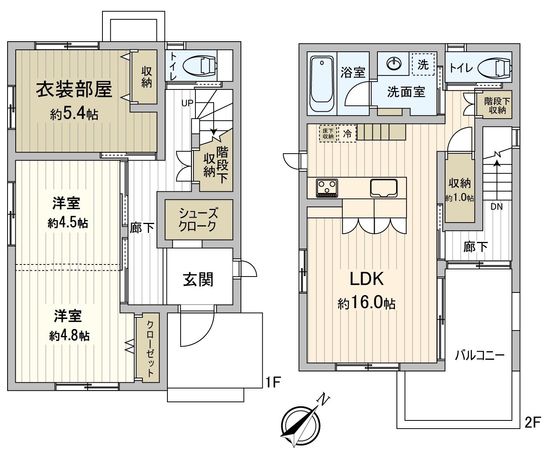 豊川市曙町2丁目 戸建 間取図(平面図)