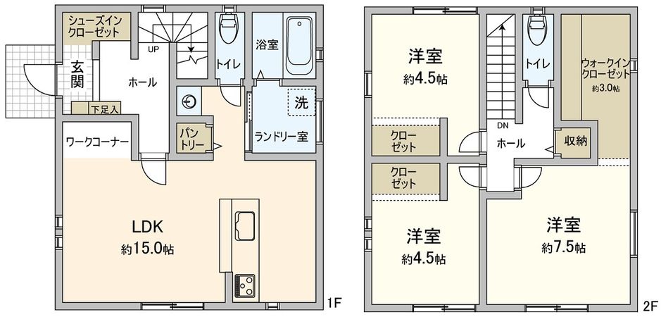 郡市水竹町下青山 新築戸建 間取図(平面図)
