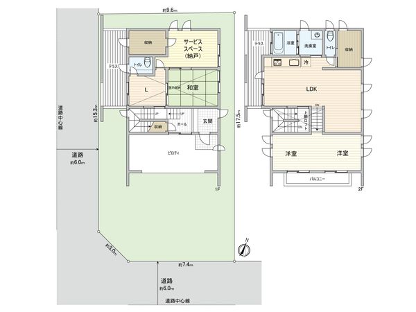 豊橋市多米西町2丁目 戸建 間取図(平面図) 豊橋市多米西町2丁目 戸建 間取図(平面図)