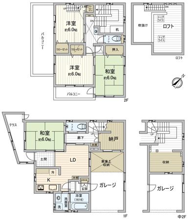 安城市横山町下管池 戸建 間取図(平面図)