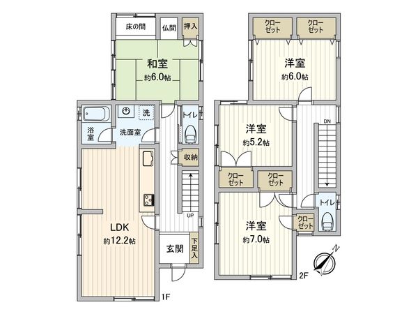 豊橋市草間町字郷西 戸建 間取図(平面図) 豊橋市草間町字郷西 戸建 間取図(平面図)
