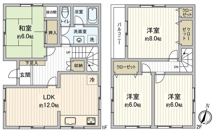 豊橋市多米東町3丁目 戸建 間取図(平面図)