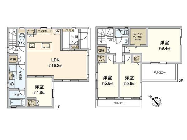 豊橋市吾妻町 戸建 間取図(平面図)