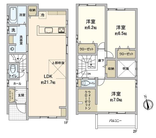 豊橋市池見町 新築戸建 間取図(平面図)