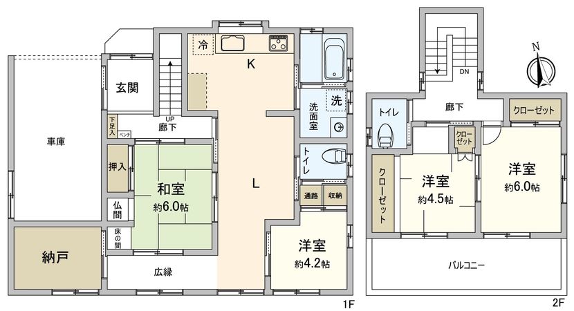 豊橋市東田町 戸建 間取図(平面図)