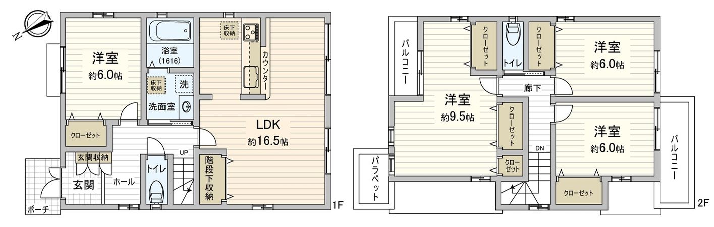 豊橋市飯村南4丁目 戸建 間取図(平面図) 豊橋市飯村南4丁目 戸建 間取図(平面図)