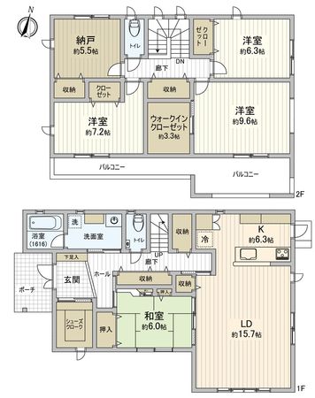 豊川市赤坂台 戸建 間取図(平面図) 豊川市赤坂台 戸建 間取図(平面図)
