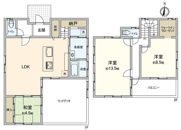 豊橋市小松原町字東原 戸建 間取図(平面図) 豊橋市小松原町字東原 戸建 間取図(平面図)