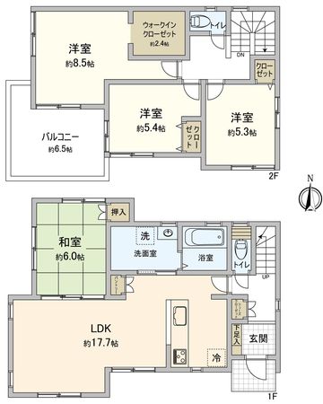 豊橋市西高師町字小谷 新築戸建 間取図(平面図) 豊橋市西高師町字小谷 新築戸建 間取図(平面図)