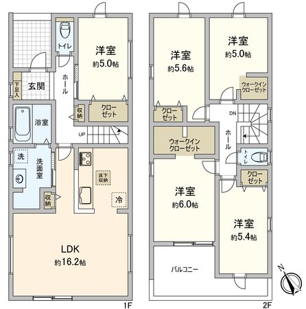 豊川市大堀町 新築戸建3号棟 間取図(平面図) 豊川市大堀町 新築戸建3号棟 間取図(平面図)