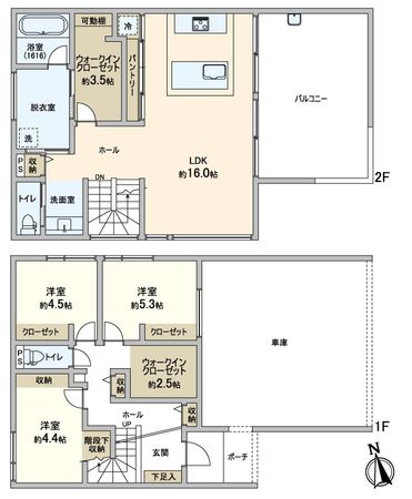 豊川市大崎町天神前 戸建 間取図(平面図) 豊川市大崎町天神前 戸建 間取図(平面図)