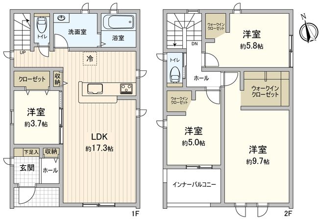 豊川市新豊町1丁目 新築戸建1号棟 間取図(平面図) 豊川市新豊町1丁目 新築戸建1号棟 間取図(平面図)