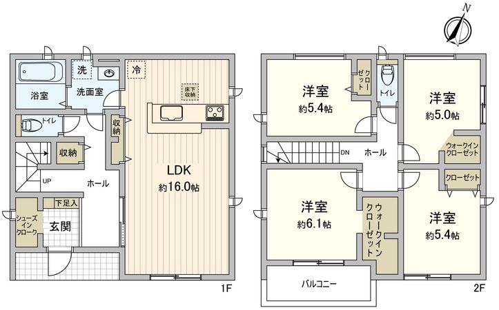 豊川市明野町1丁目 新築戸建2号棟 間取図(平面図) 豊川市明野町1丁目 新築戸建2号棟 間取図(平面図)