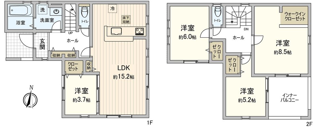 豊川市平尾町神田 新築戸建7号棟 間取図(平面図) 豊川市平尾町神田 新築戸建7号棟 間取図(平面図)