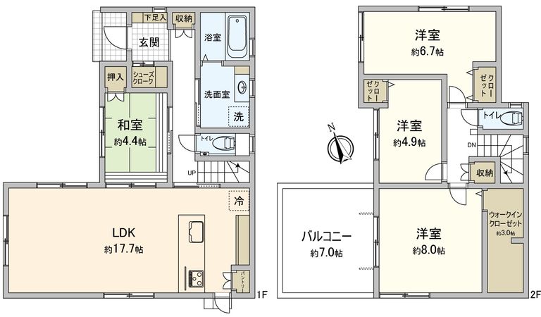 豊川市萩山町1丁目 新築戸建3号棟 間取図(平面図) 豊川市萩山町1丁目 新築戸建3号棟 間取図(平面図)