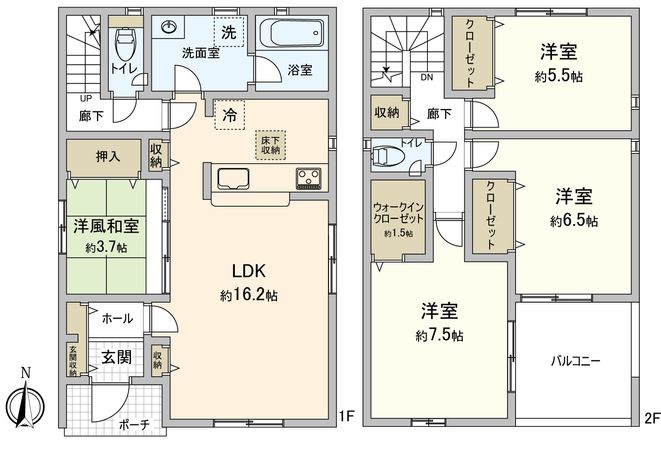 豊川市本野町北浦 新築戸建4号棟 間取図(平面図) 豊川市本野町北浦 新築戸建4号棟 間取図(平面図)