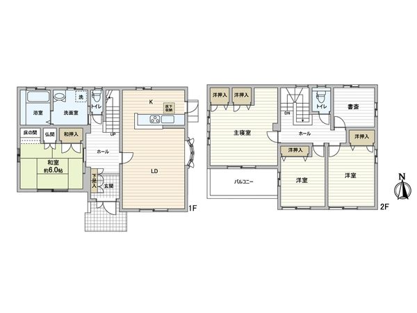豊橋市西七根町字むつみね台 戸建 間取図(平面図) 豊橋市西七根町字むつみね台 戸建 間取図(平面図)