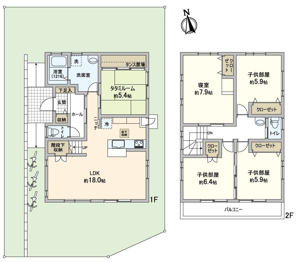 豊川市長沢町古城 戸建 間取図(平面図) 間取図(平面図)
