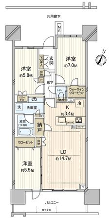 プラウドタワー豊橋 間取図(平面図) プラウドタワー豊橋 間取図(平面図)