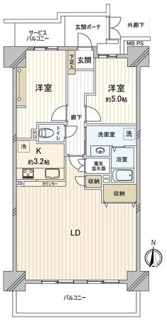 パストラルハイム豊橋1番館 間取図(平面図)
