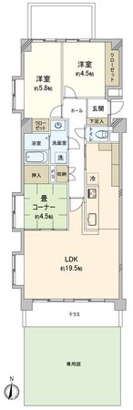 ライオンズマンション中野町 弐番館 間取図(平面図)