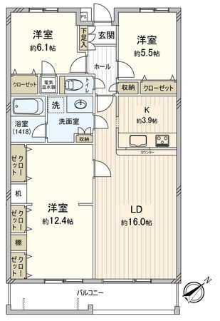 アーバンライフ中野Ⅰ 間取図(平面図) アーバンライフ中野Ⅰ 間取図(平面図)