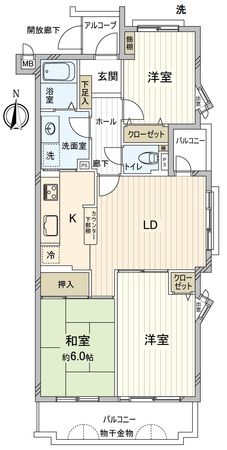 グローリアス小鷹野公園一番館 間取図(平面図) グローリアス小鷹野公園一番館 間取図(平面図)