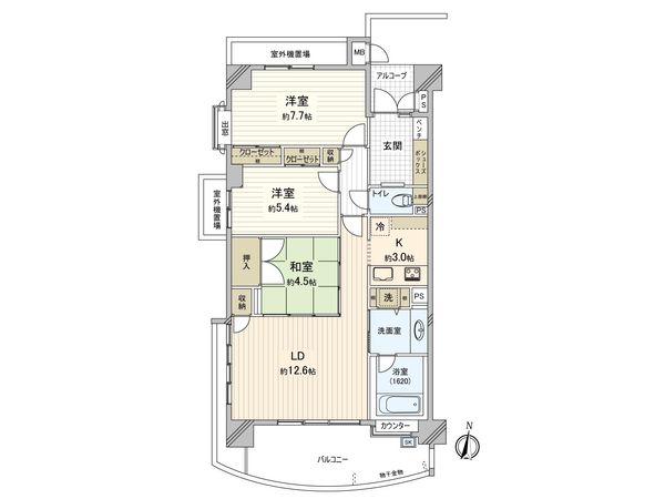 ラ・メルカーサⅡ 間取図(平面図) ラ・メルカーサⅡ 間取図(平面図)