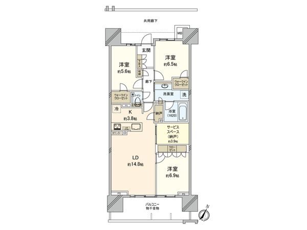 プラウドタワー豊橋 間取図(平面図)