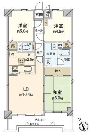 キングスコート佐藤町 間取図(平面図) キングスコート佐藤町 間取図(平面図)