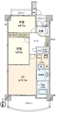 ラ・メルカーサⅠ 間取図(平面図)