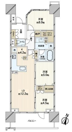 プラウドタワー豊橋 間取図(平面図) 間取図(平面図)