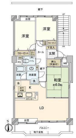 ライオンズマンション南栄 間取図(平面図)