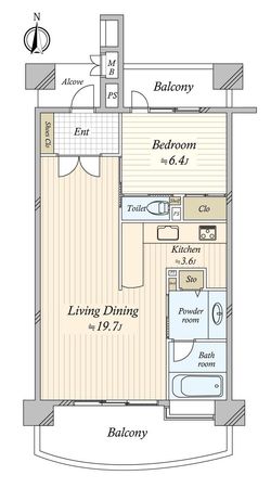 ラ・メルカーサⅠ 間取図(平面図) ラ・メルカーサⅠ 間取図(平面図)