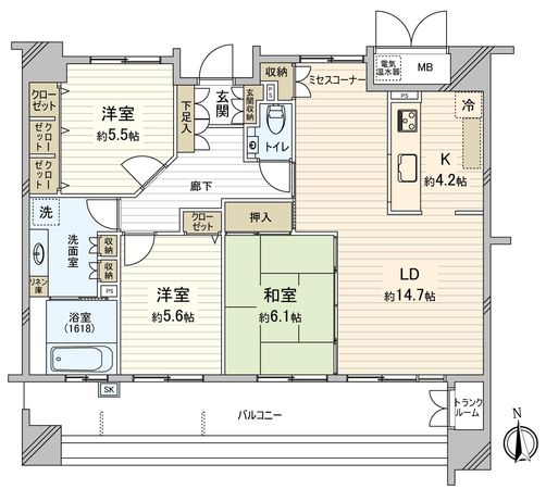 アルバックス広小路 間取図(平面図)