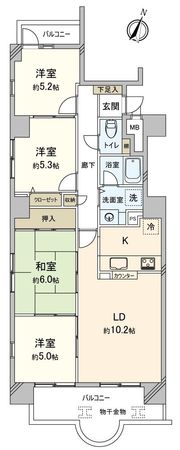 真栄マンション豊橋 間取図(平面図) 真栄マンション豊橋 間取図(平面図)