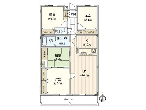 アーバンライフ羽根井図書館前 間取図(平面図) アーバンライフ羽根井図書館前 間取図(平面図)