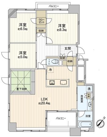 コレクション安城住吉 間取図(平面図) コレクション安城住吉 間取図(平面図)