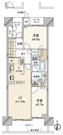 サンメゾン豊川稲荷サウス 間取図(平面図) サンメゾン豊川稲荷サウス 間取図(平面図)