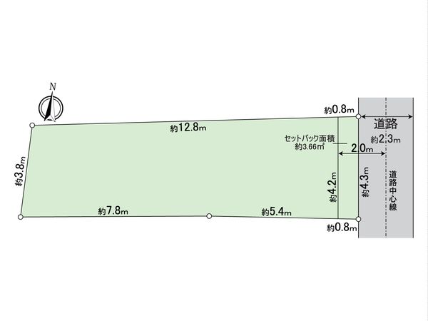 北区中杉町1丁目 区画図 北区中杉町1丁目 区画図
