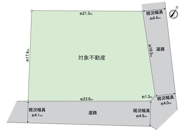 守山区翠松園2丁目 区画図