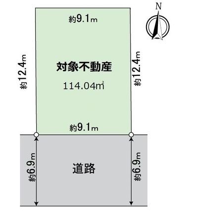 北区中味鋺1丁目 区画図 北区中味鋺1丁目 区画図