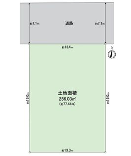 西区上名古屋3丁目 区画図