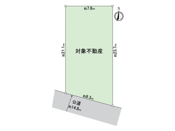 名古屋市北区大杉1丁目 土地 区画図 名古屋市北区大杉1丁目 土地 区画図