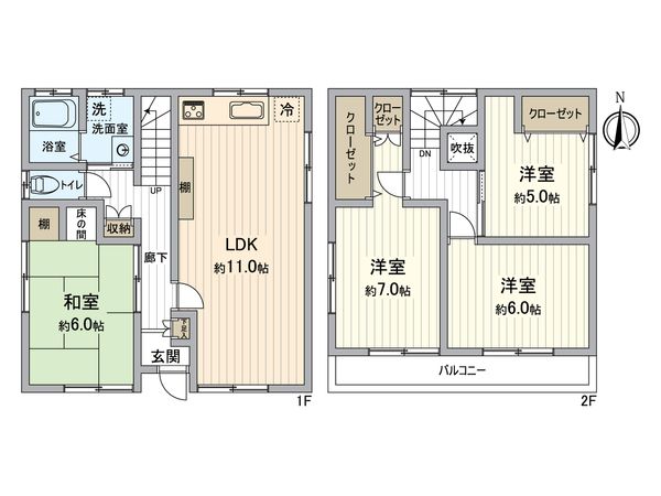 守山区高島町 間取図(平面図) 間取図(平面図)