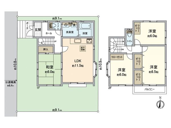 守山区幸心3丁目 間取図(平面図) 守山区幸心3丁目 間取図(平面図)