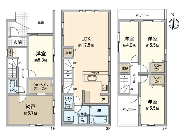 北区上飯田南町3丁目 間取図(平面図) 北区上飯田南町3丁目 間取図(平面図)