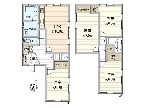 守山区西城2丁目 間取図(平面図) 間取図(平面図)