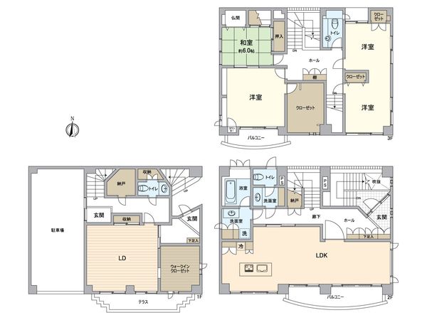 千種区若水3丁目 間取図(平面図)
